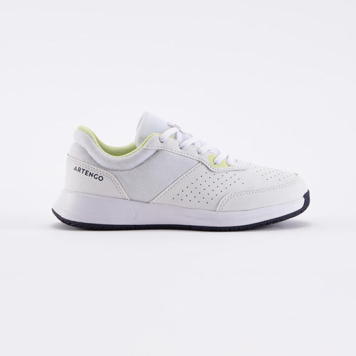 





Kids' Lace-Up Tennis Shoes Essential - White & Yellow