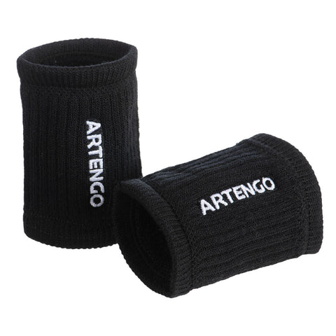 Tennis Wristbands TP 500 - Black/White