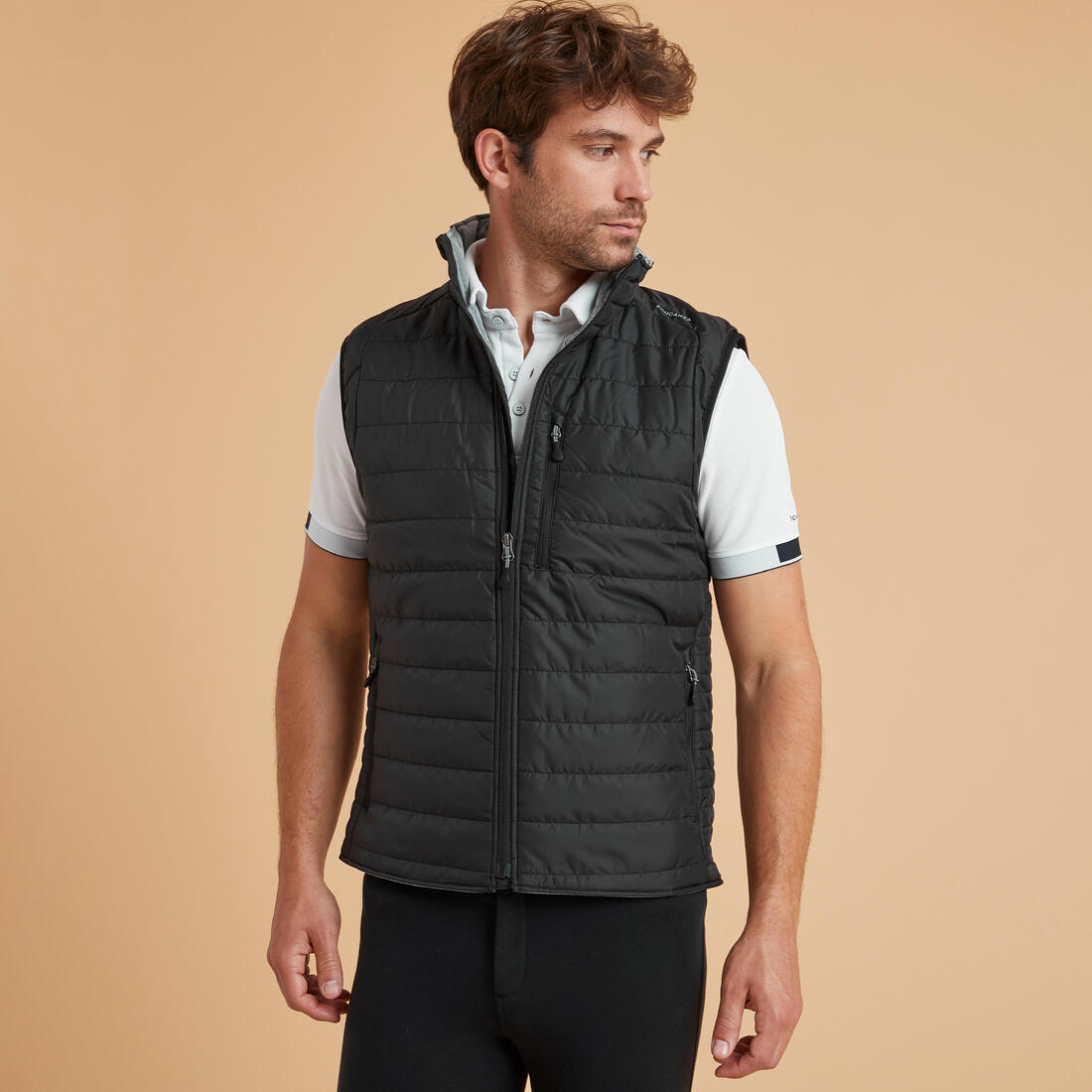 Men's Sleeveless Horse Riding Padded Jacket 100