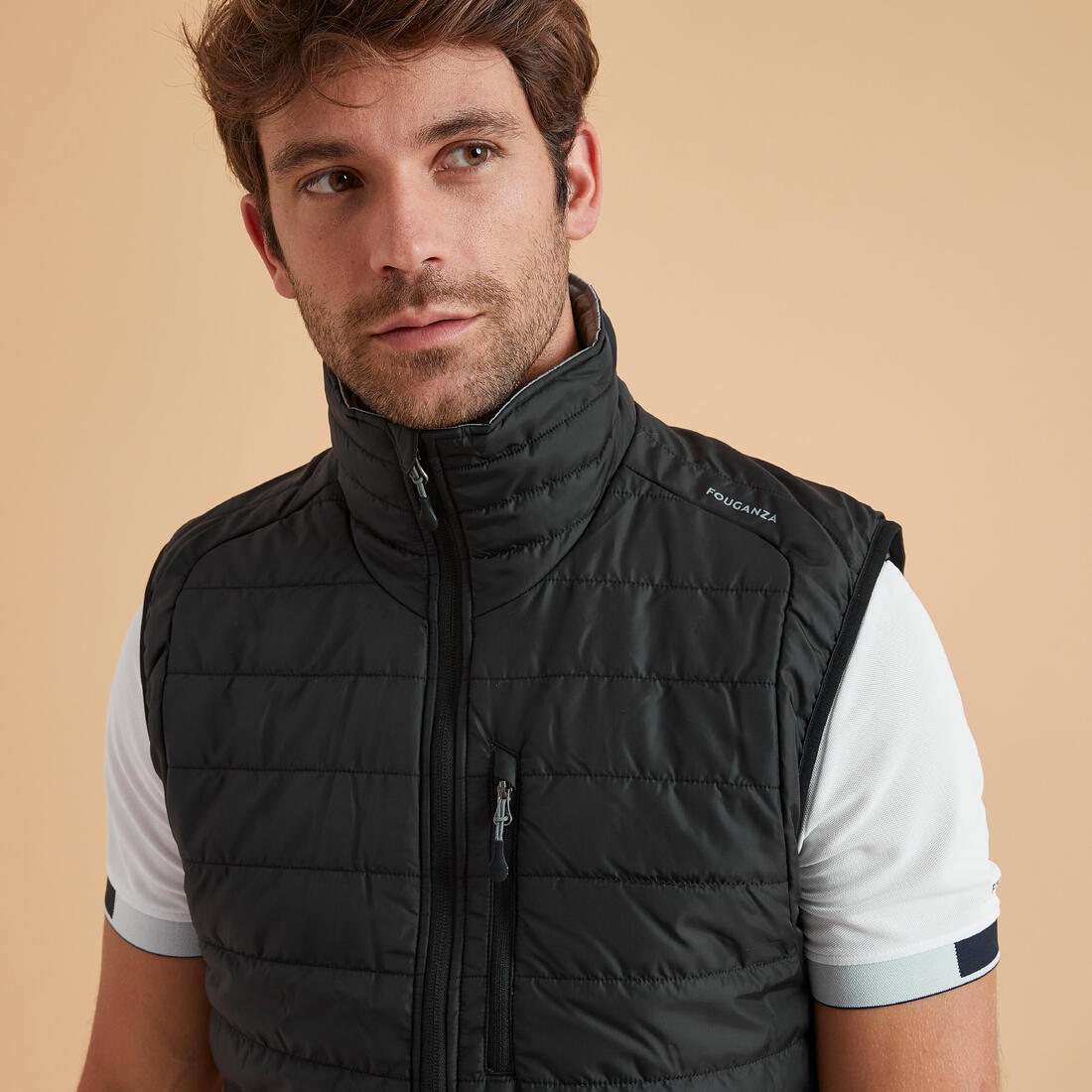 Men's Sleeveless Horse Riding Padded Jacket 100