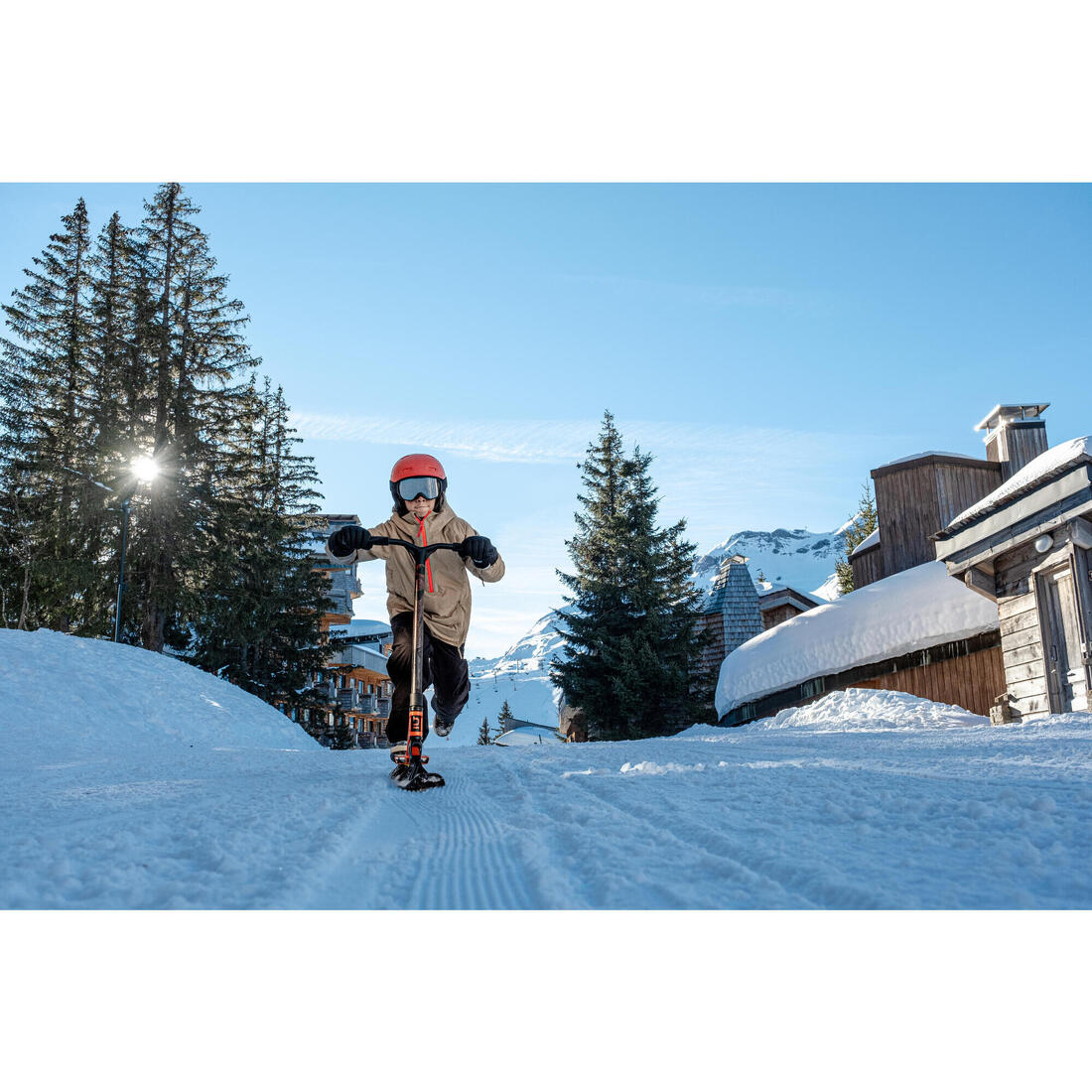 CHILDREN'S WARM AND WATERPROOF SKI TROUSERS -500 PNF-DENIM