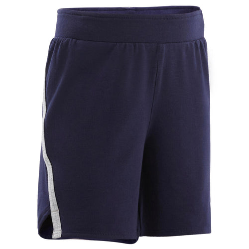 





Kids' Breathable Adjustable Shorts 500 - Navy Blue