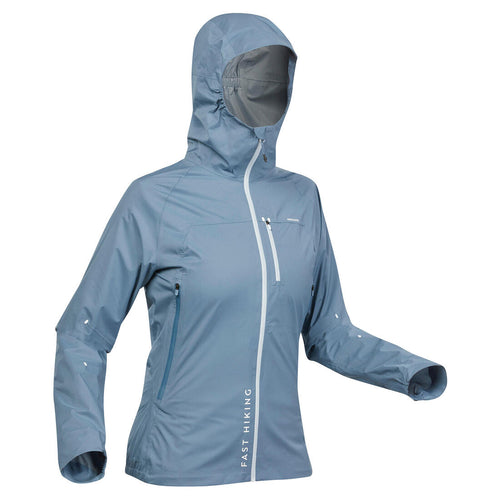 





Women’s ultra-light waterproof fast hiking jacket - FH500 Rain - Blue