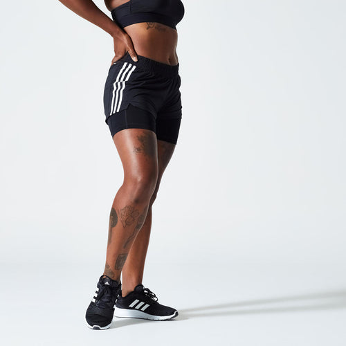 





Women's 2-in-1 Cardio Fitness Shorts Pacer 3S