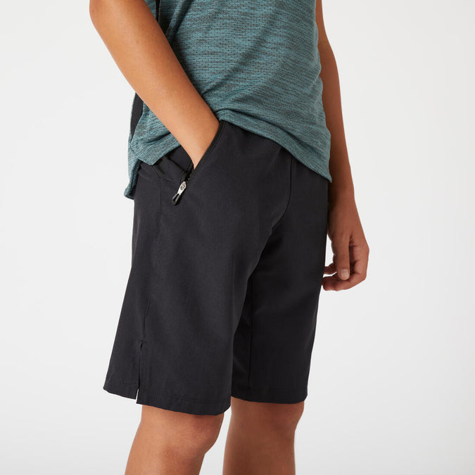 Boys' Breathable Synthetic Shorts W500, photo 8 of 5