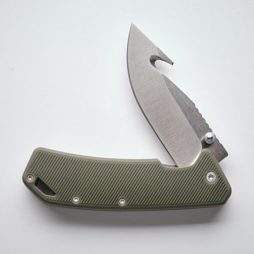 





Folding hunting knife 8cm Gut hook Green Axis 80