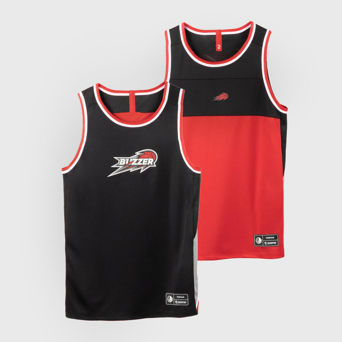 Kids' Reversible Sleeveless Basketball T-Shirt / Jersey T500R