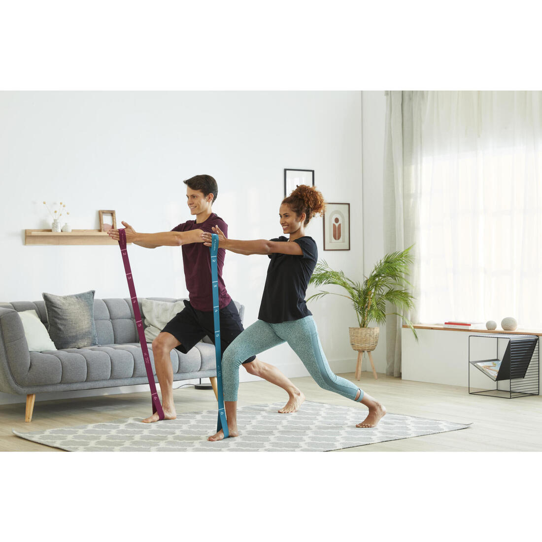 Fitness Resistance Textile Band 10 kg - Burgundy