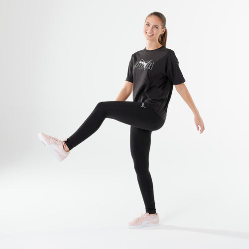 





Women's Cotton Fitness Long Leggings - Black