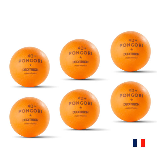 





Table Tennis Balls TTB 100 1* 40+ 6-Pack (Made in France) - Orange