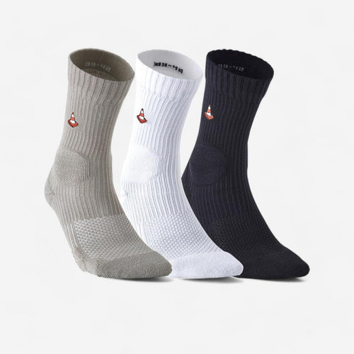 





Mid-Rise Skateboard Socks SK100 Tri-Pack