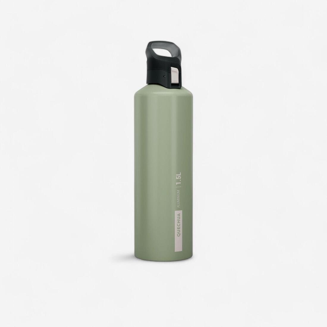 1.5L aluminium flask with quick-open cap for hiking