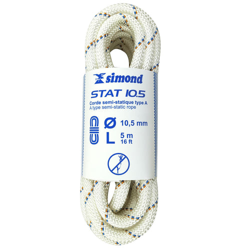 





Semi-Static Rope 10.5 mm x 5 m - Stat 10.5 White