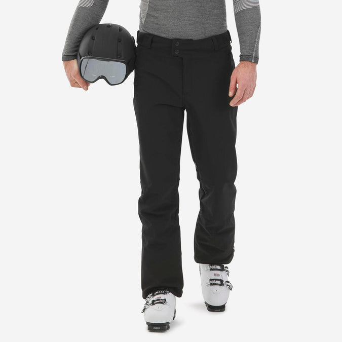 





MEN’S SOFTSHELL SKI TROUSERS  - 500 - BLACK, photo 1 of 13