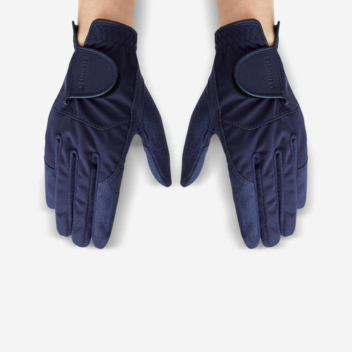 





WOMEN'S GOLF RAIN GLOVES PAIR - RW NAVY BLUE