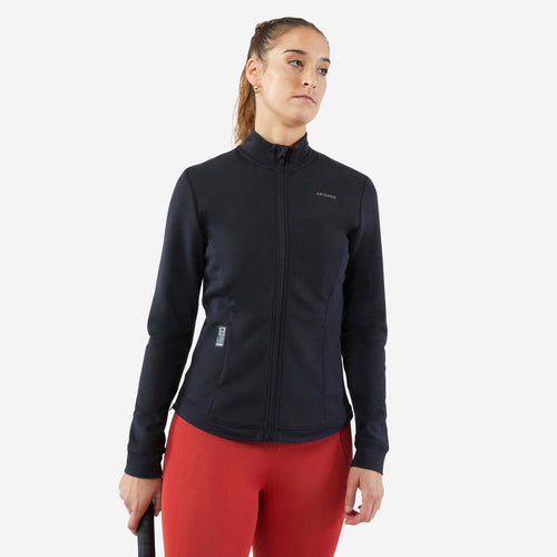 





Women's Tennis Quick-Dry Soft Jacket Dry 900 - Black