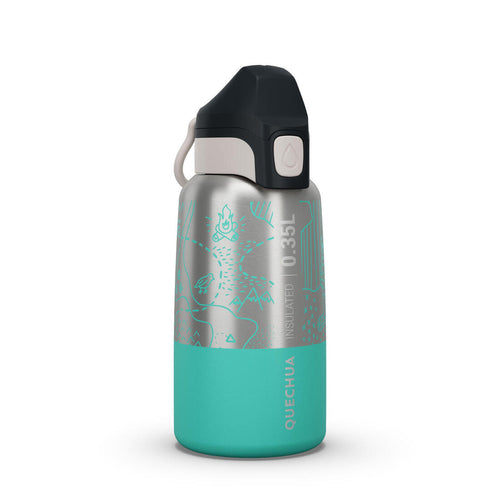 





Kids’ 0.35 L stainless steel insulated flask with quick opening hiking cap