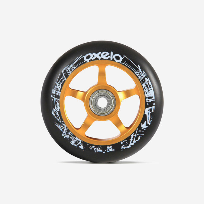 





100mm Gold Alu Core Black PU Freestyle Scooter Wheel, photo 1 of 1