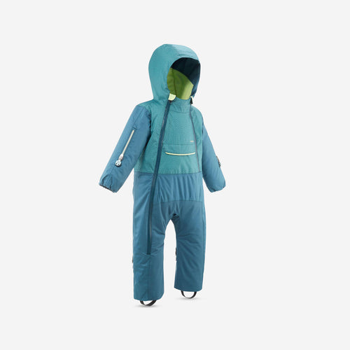 





Warm, Waterproof Baby Ski Suit 900 Warm PNF - Turquoise