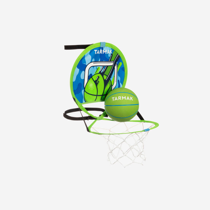 





Kids' Wall-Mounted Portable Basketball Basket with Ball Hoop 100 - Green/Blue, photo 1 of 4