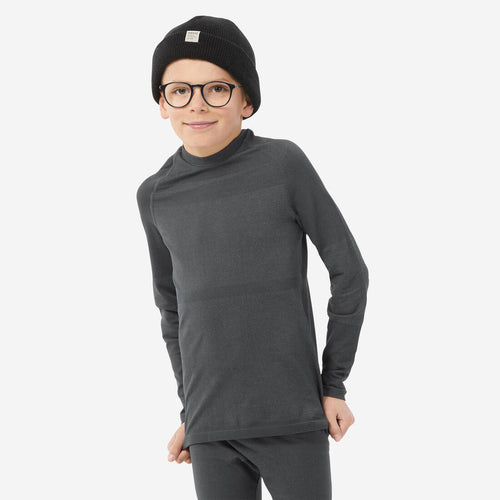 





KIDS’ SKI BASE LAYER SEAMLESS TOP - BL 500 - GREY