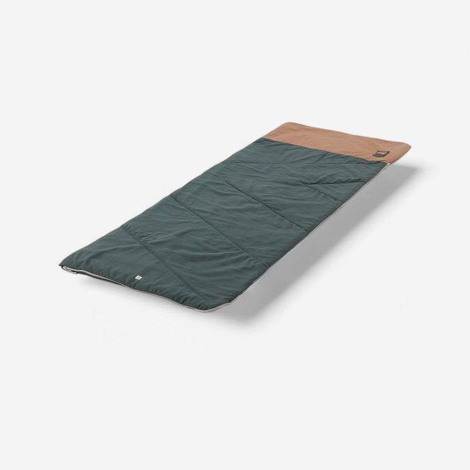 





COTTON SLEEPING BAG FOR CAMPING - ULTIMCOMFORT 20° COTTON KHAKI, photo 1 of 5