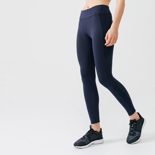 





Warm+ Women's Running Warm Long Leggings - black with patterns