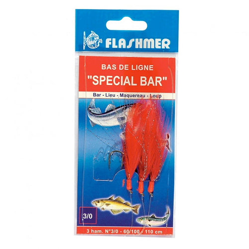 





Sea Fishing Bass String of Feathers N°3/0 x3 Red