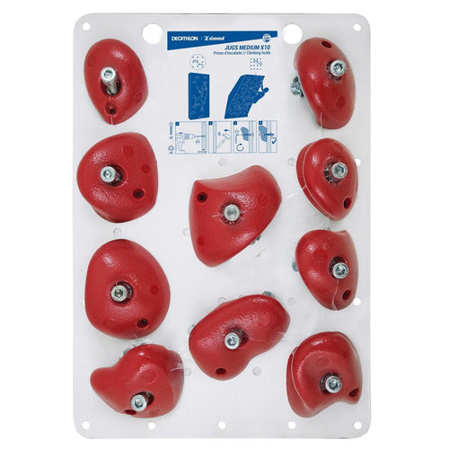 





CLIMBING HOLDS VERTIKA JUGS MEDIUM X10 - RED