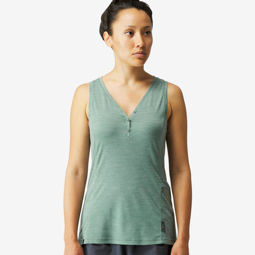 





Women's merino wool trekking & travel tank top- Travel 500