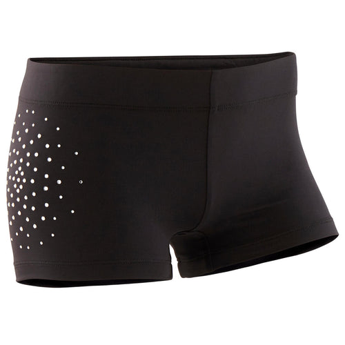 





Girls' Gym Shorts 900 - Black Rhinestones