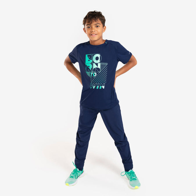 





Kids' KIPRUN DRY+ Running Trousers with Zip - navy green, photo 1 of 9