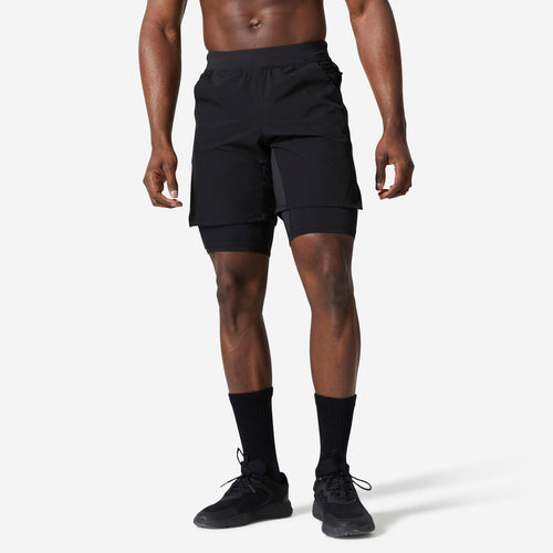 





Breathable 2-in-1 Fitness Shorts with Zip Pocket