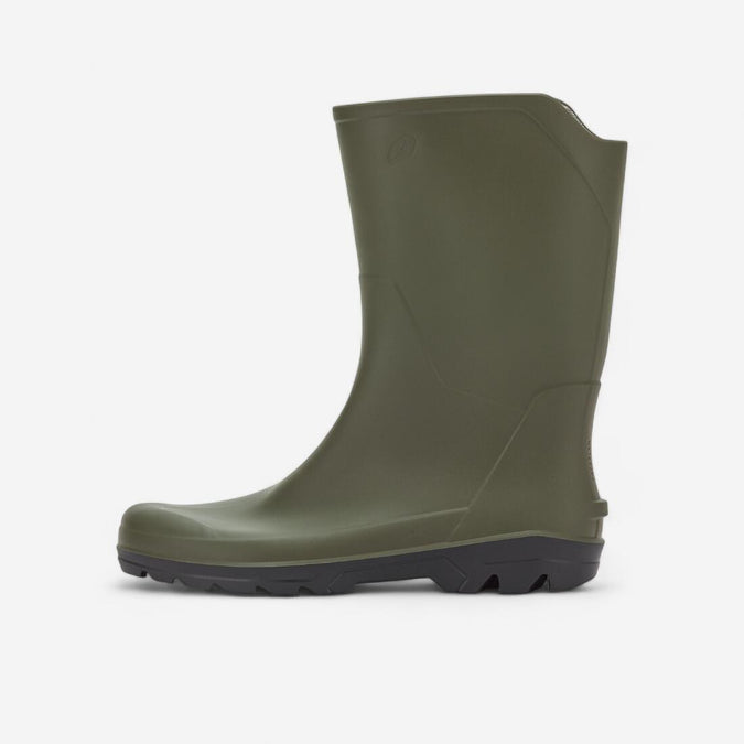 





Men’s short and lightweight waterproof wellies LAND 100 green, photo 1 of 6