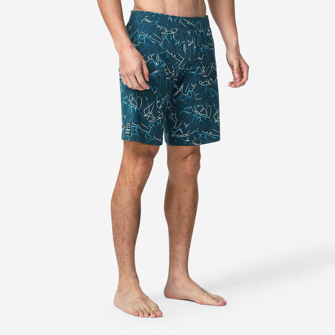 





Men’s Swimming Shorts - Swimshort 100 Long - Bana Turquoise Navy Blue, photo 1 of 8