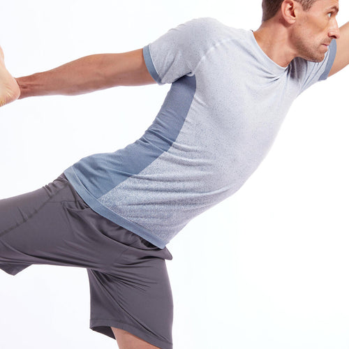 





Men's Seamless Short-Sleeved Dynamic Yoga T-Shirt