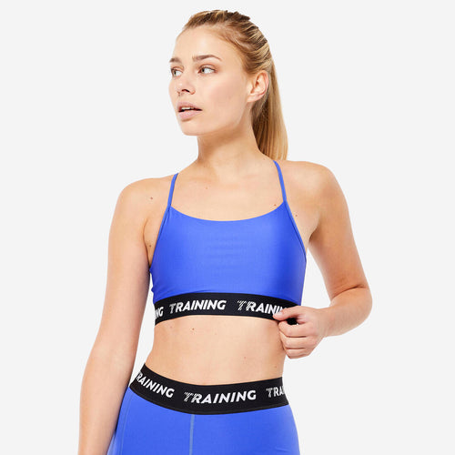 





Women's Sports Bra with Thin Cross-Over Straps