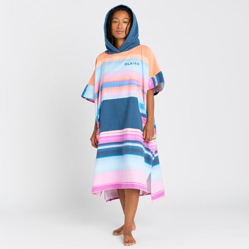 





Adult Surf Poncho - 500 Sunset pink