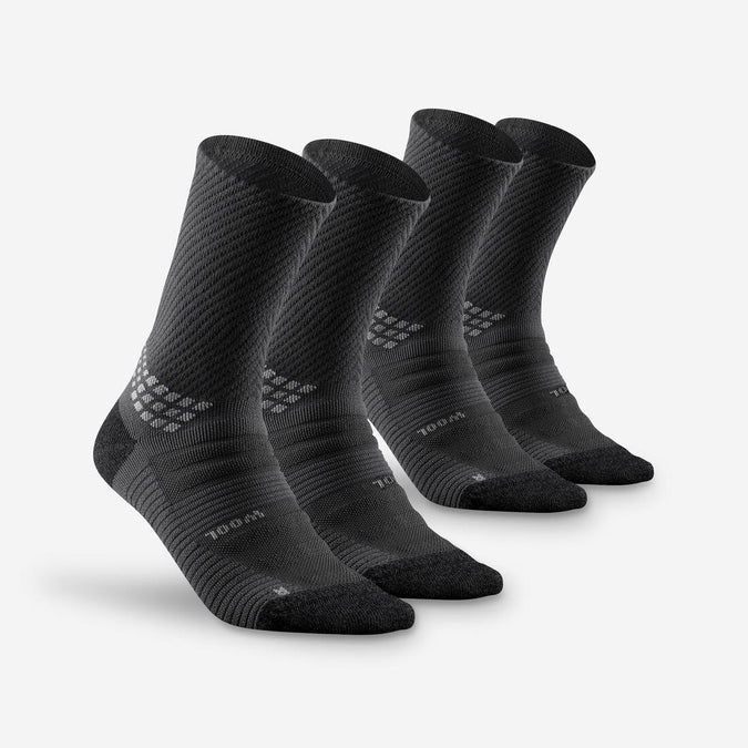 





Hiking socks - Hike 900 High black - pack of 2 pairs, photo 1 of 5