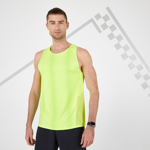 





Men's Running Tank Top - KIPRUN Run Light Mint Green