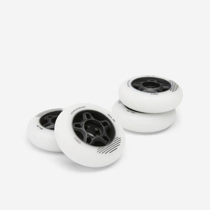 





Adult 80mm 80A Fitness Inline Skating Wheels Fit 4-Pack - White, photo 1 of 6