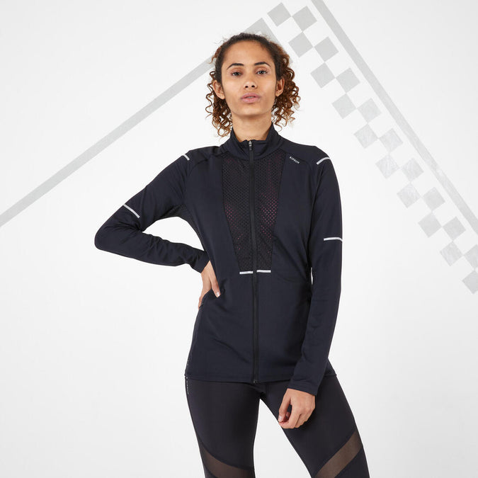 





Kiprun Women's Running Breathable Jacket - black, photo 1 of 11