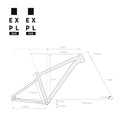 29" Touring Mountain Bike Explore 520 - Grey / Red
