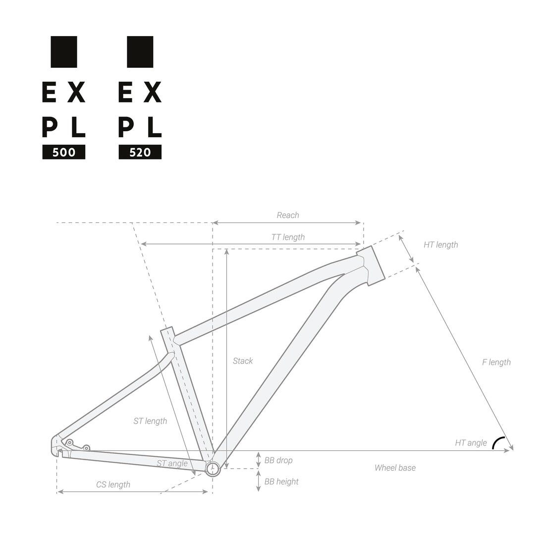 29" Touring Mountain Bike Explore 520 - Grey / Red