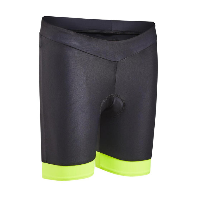 





Kids' Cycling Shorts 500 - Black & Yellow, photo 1 of 4