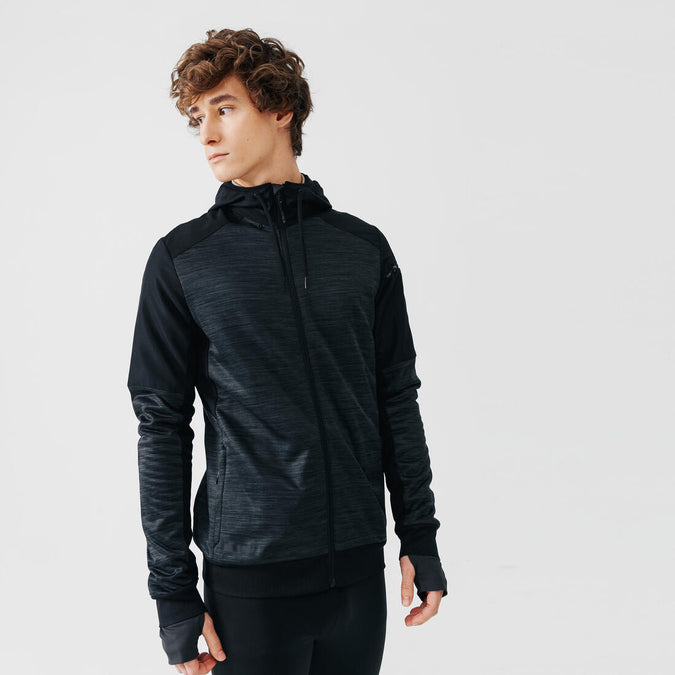 





Kalenji Warm+ Men's Running Zipped Hoodie Sweatshirt - Black, photo 1 of 8