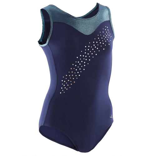 





Girls' Artistic Gymnastics Sleeveless Leotard - Turquoise