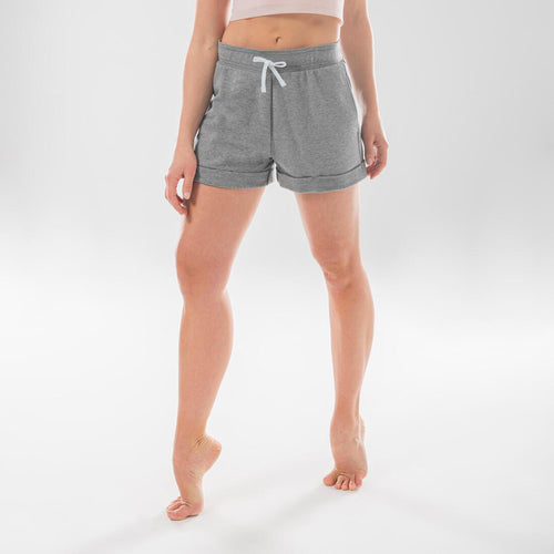 





Women's Modern Dance High-Waisted Shorts - Grey