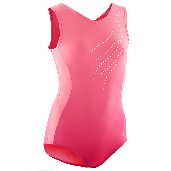 





Girls' Artistic Gymnastics Sleeveless Leotard - Pink, photo 1 of 5