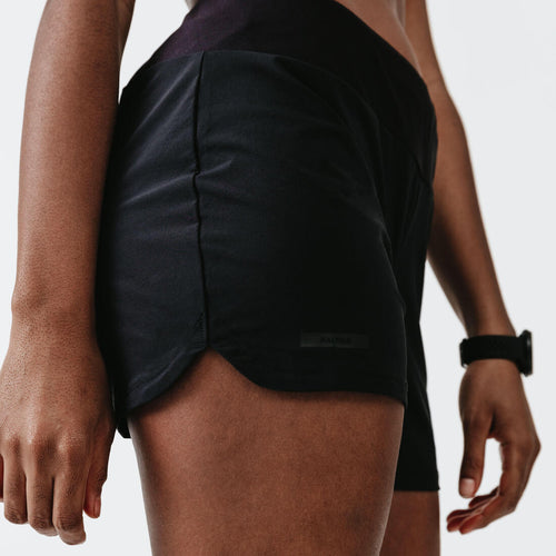 





Women's Running Shorts - KIPRUN Run 100 Black